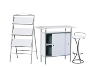 1 x NAZAIRE blanc / 1 x PENHIR blanc / 1 x ANJOU blanc : ensemble de mobiliers en location
