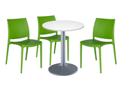 3 x PAU vert / 1 x CHAUSEY blanc : ensemble de mobiliers en location
