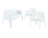 1 x PODENSAC / 2 x BERGERAC blanc : ensemble de mobiliers en location
