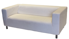 MOULLEAU tissu blanc : sofa en location